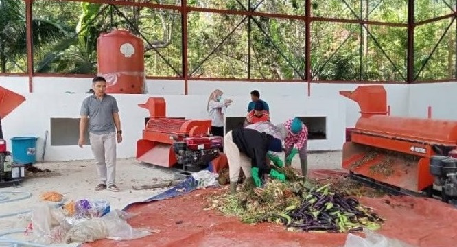 TPS3R Koto Renah Mulai Produksi Kompos, Pemkot Sungai Penuh Tancap Gas Atasi Sampah Pasar