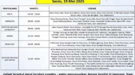 PLN ULP Sungai Penuh Kembali Lakukan Pemadaman Bergilir 19 Mei 2025, Cek Wilayah Anda