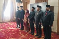 Sekda Alpian Lantik Enam Pejabat Eselon III dan IV