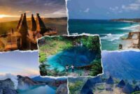 7 Tempat Wisata Paling Viral di 2025: Dari Alam Eksotis Sampai Healing Modern. (Kolase: Britainaja.com)