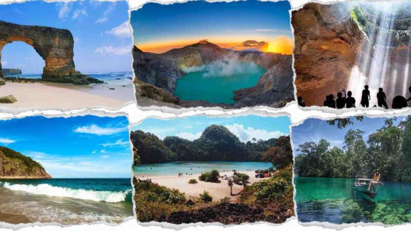 Petualangan Seru! 7 Spot Wisata Alam Tersembunyi di Indonesia yang Wajib Kamu Jelajahi (Foto Kolase: Britainaja.com)
