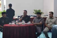 Terkait Rencana Relokasi ke Kincai Plaza, Walikota Sungai Penuh Sharing Bersama Pedagang Pasar Beringin Jaya. (Foto: Humas Pemkot Sungai Penuh)
