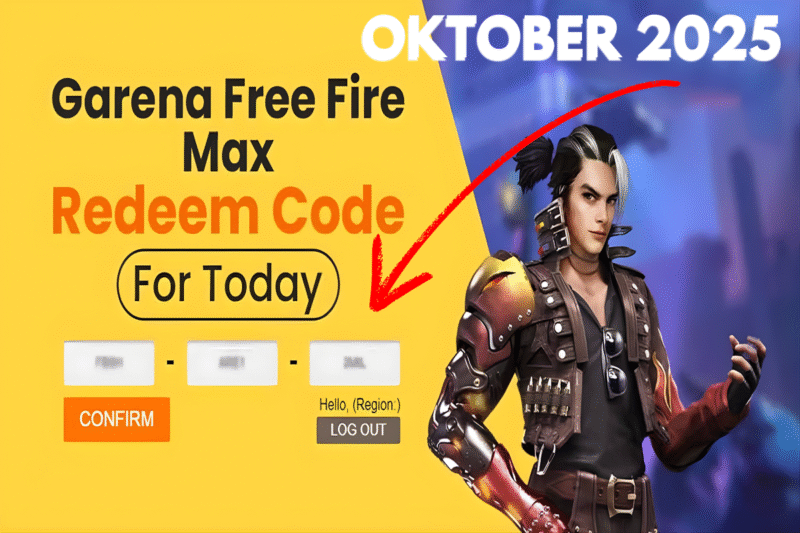 Garena kembali membagikan kode redeem Free Fire terbaru Oktober 2025, dengan beragam hadiah premium. (Sumber: Garena)
