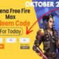Garena kembali membagikan kode redeem Free Fire terbaru Oktober 2025, dengan beragam hadiah premium. (Sumber: Garena)