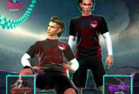 Poster resmi pengumuman hadirnya jersey latihan timnas Indonesia dalam game online Free Fire (Foto: Instagram/freefirebgid)