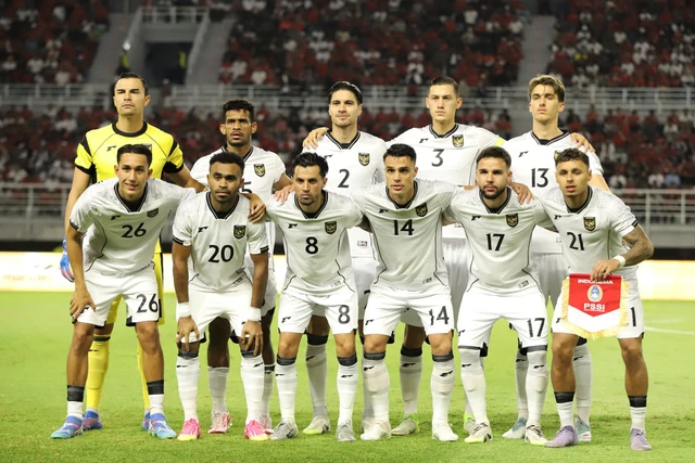 Pemain Timnas Indonesia saat melawan Timnas Lebanon pada pertandingan FIFA Matchday di Stadion Gelora Bung Tomo, Surabaya, Jawa Timur, Senin (8/9/2025). Foto: Rizal Hanafi/ANTARA