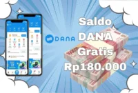 Cairkan saldo DANA gratis hingga Rp180.000 ke dompet elektronik dengan klik secepatnya link yang tersedia hari ini. (Sumber: Poskota/Syania Nurul Lita Baikuni)
