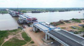 Hutama Karya Terapkan Metode Khusus di Sungai Musi. Foto dok Hutama Karya