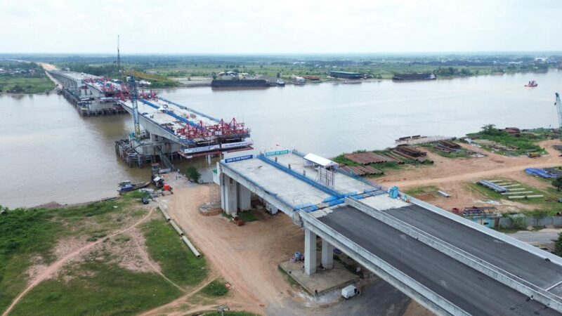 Hutama Karya Terapkan Metode Khusus di Sungai Musi. Foto dok Hutama Karya