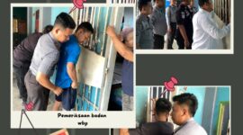 Petugas Lembaga Pemasyarakatan Kelas IIB Sarolangun lakukan inspeksi menyeluruh di blok hunian WBP.