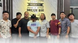 RM Ditangkap Polres Merangin Usai Rekam Rekan Kerja yang Baru Selesai Mandi. Foto : Humas Polres Merangin
