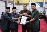 Wawako Azhar Hamzah sampaikan Pengantar Raperdar APBD Tahun Anggaran 2026. Foto : Diskominfo Sungaipenuh