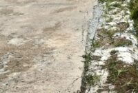 Jalan Desa Gunung Labu Dibangun Asal Jadi