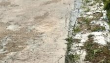 Jalan Desa Gunung Labu Dibangun Asal Jadi