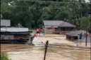 Sertu Giman Syahputra, meniti kabel untuk mengevakuasi keluarga yang terjebak banjir di Aceh Tamiang Foto: Dok. Istimewa