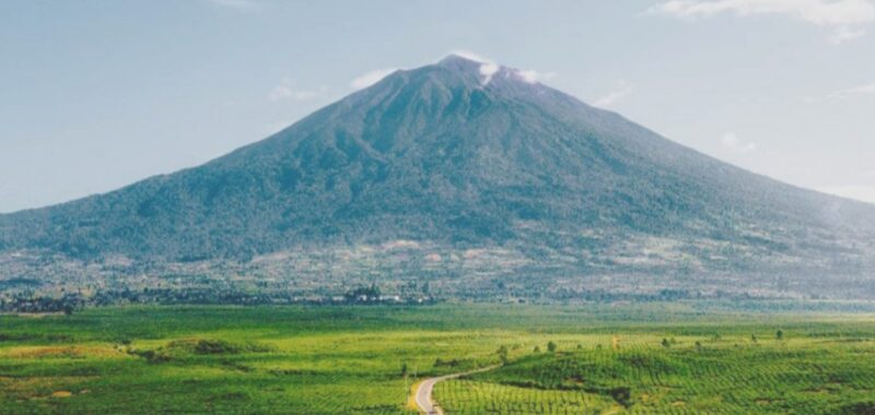 Pengalihan fungsi lahan di Kaki Gunung Kerinci. 
