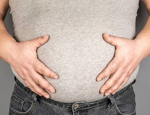 Ilustrasi Perut Buncit. 