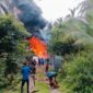 Kebakaran Gudang Diduga BBM Ilegal di Tanjabbar. 