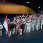 Kontingen Indonesia mengikuti Pawai Pembukaan SEA Games Thailand 2025.