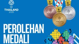 Perolehan Mendali Sementara di SEA Games Thailand 2025