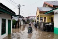 Banjir di Kota Jambi.