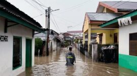 Banjir di Kota Jambi. 