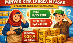 Stok Minyak Kita di Batang Hari Terbatas, Pedagang Keluhkan Syarat Bulog