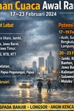 BMKG Prediksi Hujan Lebat Awal Ramadan, Ini Daftar Wilayah Terdampak