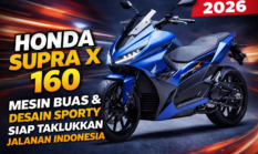 Honda Supra X 160 2026 Resmi Meluncur, Bebek Sport 160cc Siap Guncang Pasar