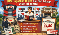KPK Ingatkan Risiko Jual Beli Jabatan ASN di Jambi