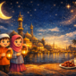 Ilustrasi Suasana Bulan Suci Ramadan