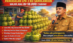 Pangkalan LPG 3 Kg Sarolangun Wajib Jual Rp18 Ribu, Ini Sanksinya