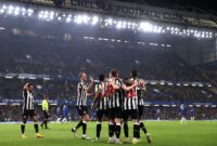 Newcastle United lawan Chelsea dalam pertandingan Liga Inggris 2025/26 di Stamford Bridge pada Sabtu (14/3/2026).