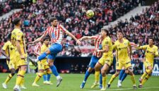 Atletico Madrid dalam pertandingan Liga Spanyol 2025/26 lawan Getafe di Stadion Riyadh Air Metropolitano pada Sabtu (14/3/2026)