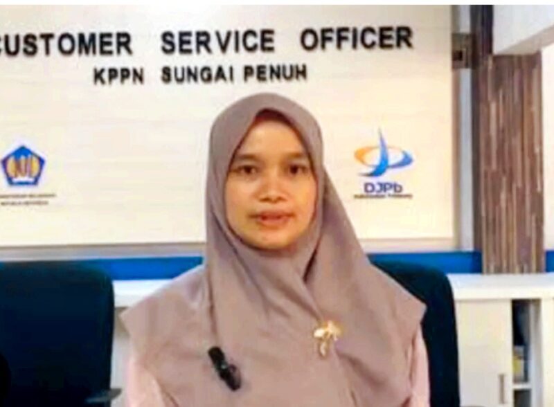 Kepala Seksi Bank KPPN Sungai Penuh, Lusi Winanda Restu. 