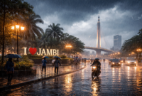 Ilustrasi cuaca di Jambi. 