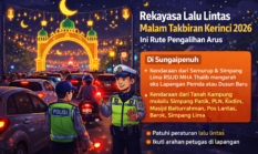 Rekayasa Lalu Lintas Malam Takbiran Kerinci 2026, Ini Rute Pengalihan Arus
