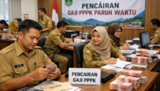 Ilustrasi pencairan gaji PPPK Paruh Waktu. 