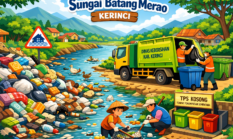 Minim TPS, Sungai Batang Merao Terus Dibayangi Sampah