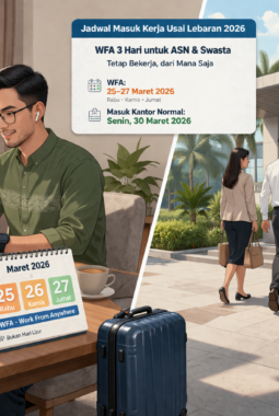 Jadwal Masuk Kerja Usai Lebaran 2026, ASN dan Swasta WFA 3 Hari