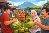 Ilustrasi LPG 3 Kg mahal dan langka di Kerinci dan Sungai Penuh. 