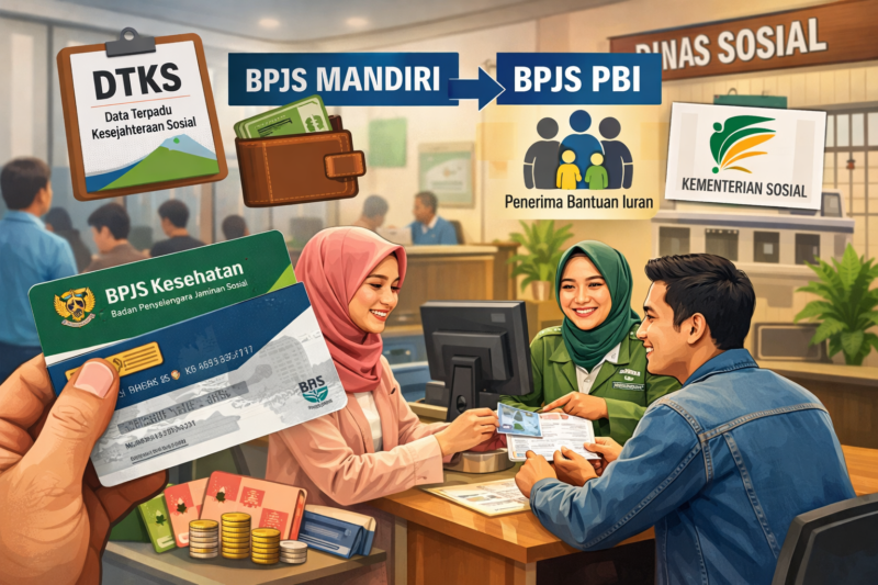 Ilustrasi Cara Pindah BPJS Mandiri ke BPJS Gratis (PBI) 2026