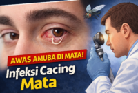 Ilustrasi, terkena Infeksi Cacing Mata