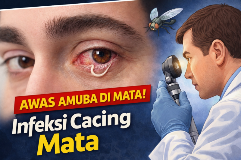 Ilustrasi, terkena Infeksi Cacing Mata