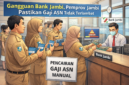 Ilustrasi ASN Pemprov Jambi melakukan penarikan gaji secara manual. 