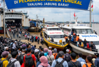 Ilustrasi Pelabuhan Kuala Tungkal. 