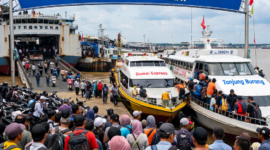 Ilustrasi Pelabuhan Kuala Tungkal. 