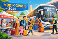 Ilustrasi mudik lebaran