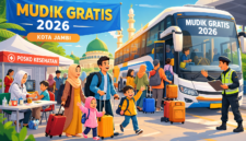 Ilustrasi mudik lebaran