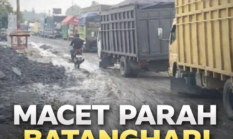 Kemacetan Panjang di Simpang Muara Bulian Batanghari, Perbaikan Jalan Jadi Pemicu
